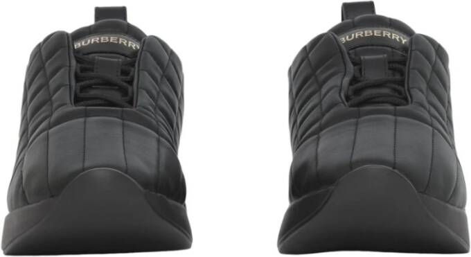 Burberry Gewatteerde Leren Sneakers Zwart Heren