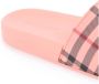 Burberry Tartan Rubber Slides Pink Dames - Thumbnail 4