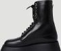 Burberry Zwarte Leren Veterschoenen Black Dames - Thumbnail 6