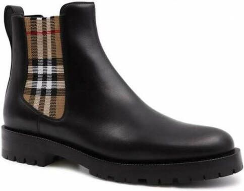 Burberry Vintage Check Chelsea Boots Zwart Dames