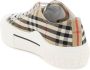 Burberry Beige Lage Sneakers met Herhaald Merkpatroon Beige Dames - Thumbnail 4