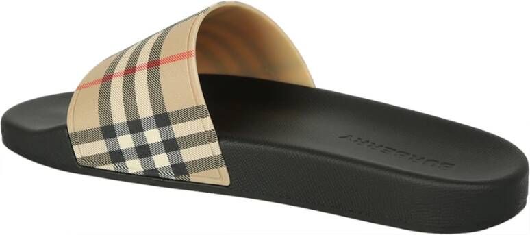 Burberry Vintage Check Patroon Ronde Neus Schoenen Beige Heren