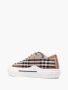 Burberry Vintage Check Low Top Sneakers Beige Dames - Thumbnail 5