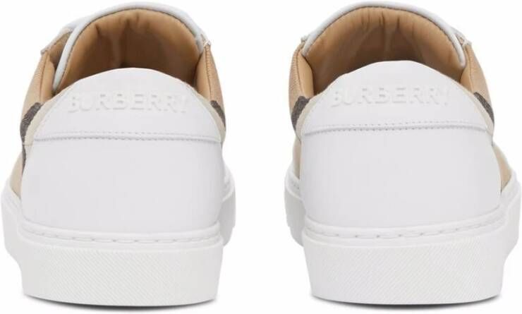 Burberry Vintage Check Sneakers in Wit Beige White Dames