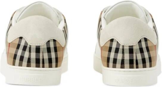 Burberry Vintage Check Witte Sneakers White Heren