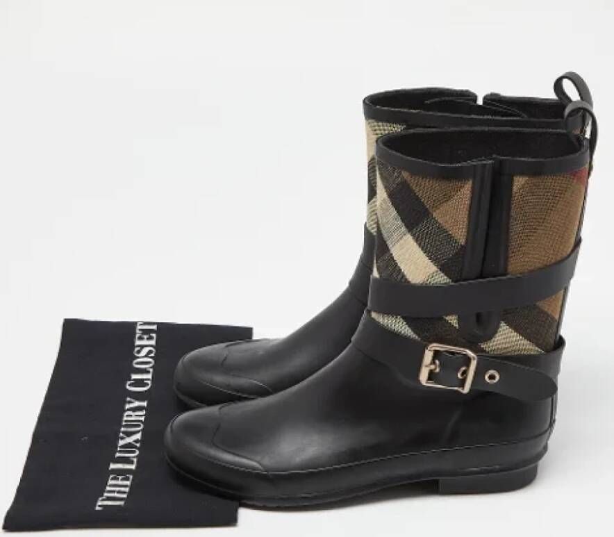 Burberry Vintage Pre-owned Canvas boots Multicolor Dames