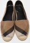 Burberry Vintage Pre-owned Canvas flats Brown Dames - Thumbnail 2