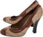 Burberry Vintage Pre-owned Canvas heels Brown Dames - Thumbnail 3