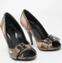 Burberry Vintage Pre-owned Canvas heels Gray Dames - Thumbnail 4
