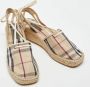 Burberry Vintage Pre-owned Canvas sandals Beige Dames - Thumbnail 4
