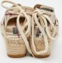 Burberry Vintage Pre-owned Canvas sandals Beige Dames - Thumbnail 5