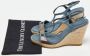 Burberry Vintage Pre-owned Canvas sandals Blue Dames - Thumbnail 9
