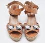 Burberry Vintage Pre-owned Canvas sandals Brown Dames - Thumbnail 3