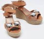 Burberry Vintage Pre-owned Canvas sandals Brown Dames - Thumbnail 4