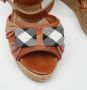 Burberry Vintage Pre-owned Canvas sandals Brown Dames - Thumbnail 7