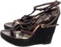Burberry Vintage Pre-owned Canvas sandals Brown Dames - Thumbnail 3