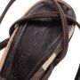 Burberry Vintage Pre-owned Canvas sandals Brown Dames - Thumbnail 6