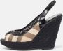 Burberry Vintage Pre-owned Canvas sandals Brown Dames - Thumbnail 2