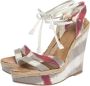 Burberry Vintage Pre-owned Canvas sandals Multicolor Dames - Thumbnail 3