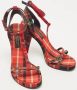 Burberry Vintage Pre-owned Canvas sandals Red Dames - Thumbnail 4