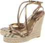Burberry Vintage Pre-owned Canvas sandals Yellow Dames - Thumbnail 3