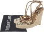 Burberry Vintage Pre-owned Canvas sandals Yellow Dames - Thumbnail 8