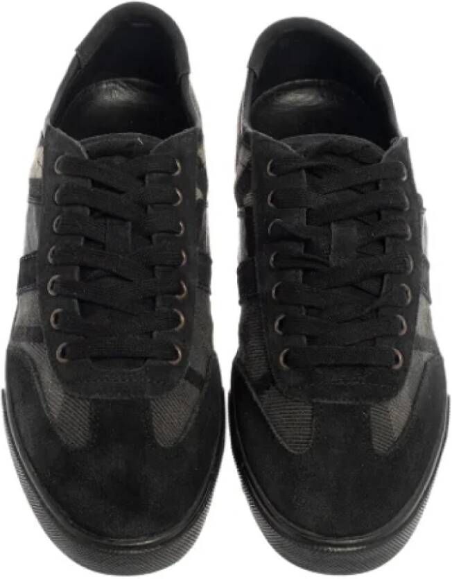 Burberry Vintage Pre-owned Canvas sneakers Black Dames