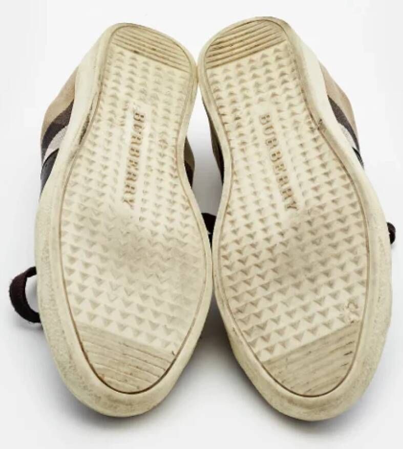 Burberry Vintage Pre-owned Canvas sneakers Black Dames