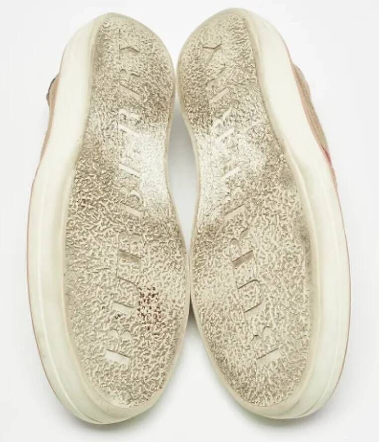 Burberry Vintage Pre-owned Canvas sneakers Pink Dames