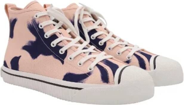 Burberry Vintage Pre-owned Canvas sneakers Pink Heren