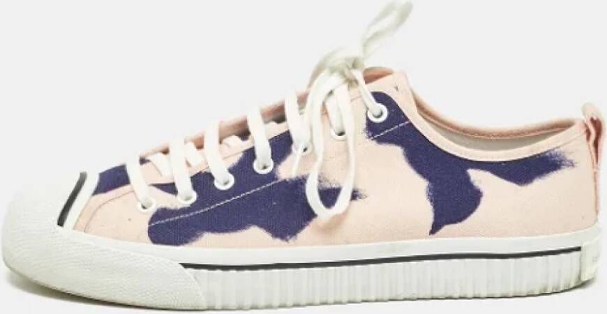 Burberry Vintage Pre-owned Canvas sneakers Pink Heren