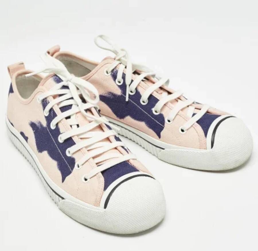 Burberry Vintage Pre-owned Canvas sneakers Pink Heren