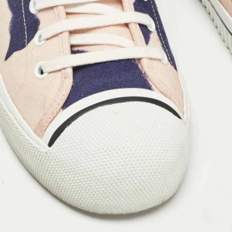Burberry Vintage Pre-owned Canvas sneakers Pink Heren
