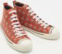 Burberry Vintage Pre-owned Canvas sneakers Red Dames - Thumbnail 4