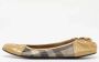 Burberry Vintage Pre-owned Coated canvas flats Beige Dames - Thumbnail 2