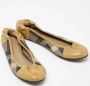 Burberry Vintage Pre-owned Coated canvas flats Beige Dames - Thumbnail 4