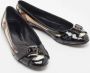 Burberry Vintage Pre-owned Coated canvas flats Black Dames - Thumbnail 4