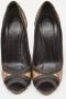 Burberry Vintage Pre-owned Coated canvas heels Beige Dames - Thumbnail 3