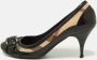 Burberry Vintage Pre-owned Coated canvas heels Black Dames - Thumbnail 2