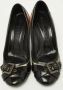 Burberry Vintage Pre-owned Coated canvas heels Black Dames - Thumbnail 3