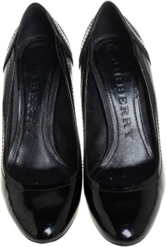 Burberry Vintage Pre-owned Coated canvas heels Black Dames