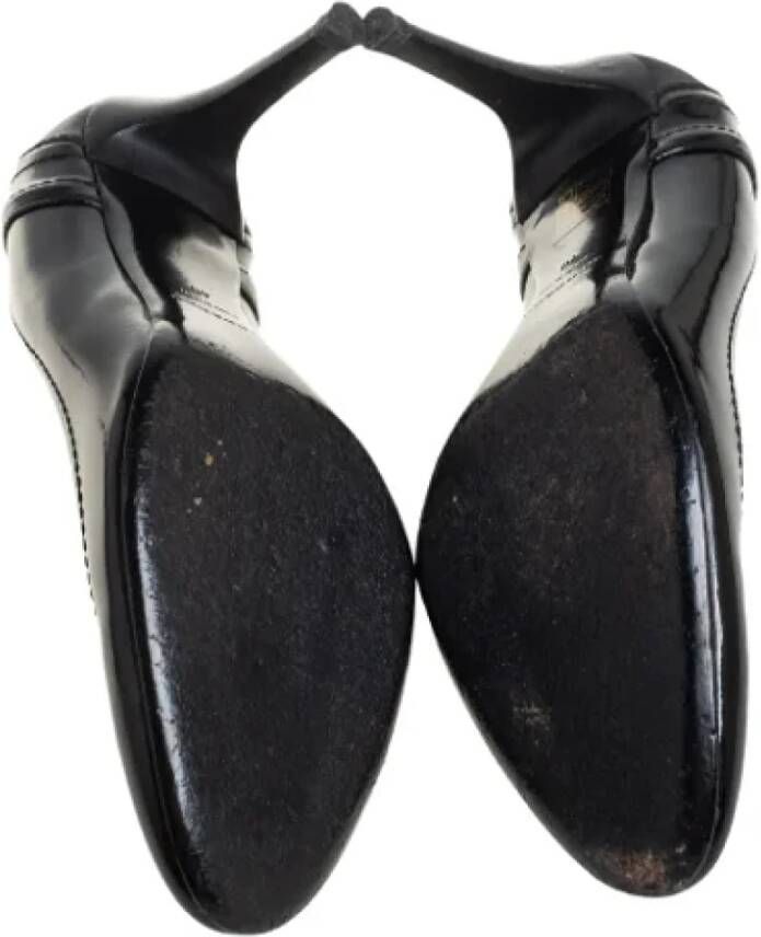 Burberry Vintage Pre-owned Coated canvas heels Black Dames