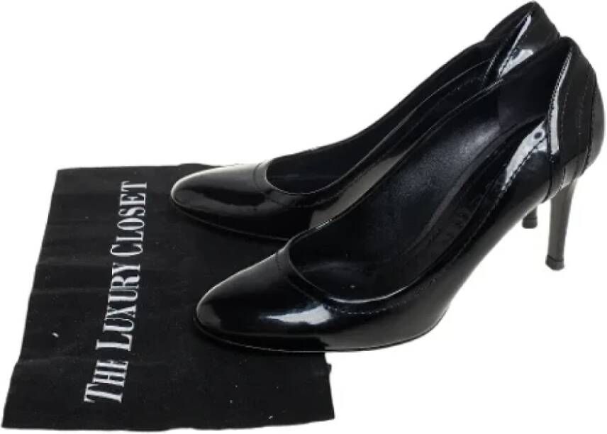 Burberry Vintage Pre-owned Coated canvas heels Black Dames