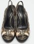 Burberry Vintage Pre-owned Coated canvas heels Multicolor Dames - Thumbnail 3