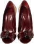 Burberry Vintage Pre-owned Coated canvas heels Red Dames - Thumbnail 2