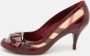 Burberry Vintage Pre-owned Coated canvas heels Red Dames - Thumbnail 2