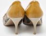 Burberry Vintage Pre-owned Coated canvas heels Yellow Dames - Thumbnail 5