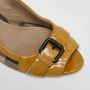 Burberry Vintage Pre-owned Coated canvas heels Yellow Dames - Thumbnail 8