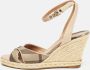 Burberry Vintage Pre-owned Coated canvas sandals Beige Dames - Thumbnail 2