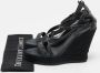 Burberry Vintage Pre-owned Denim sandals Black Dames - Thumbnail 9